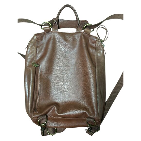 The Sak Loyola Convertible Studded Leather Backpack Brown main image 3
